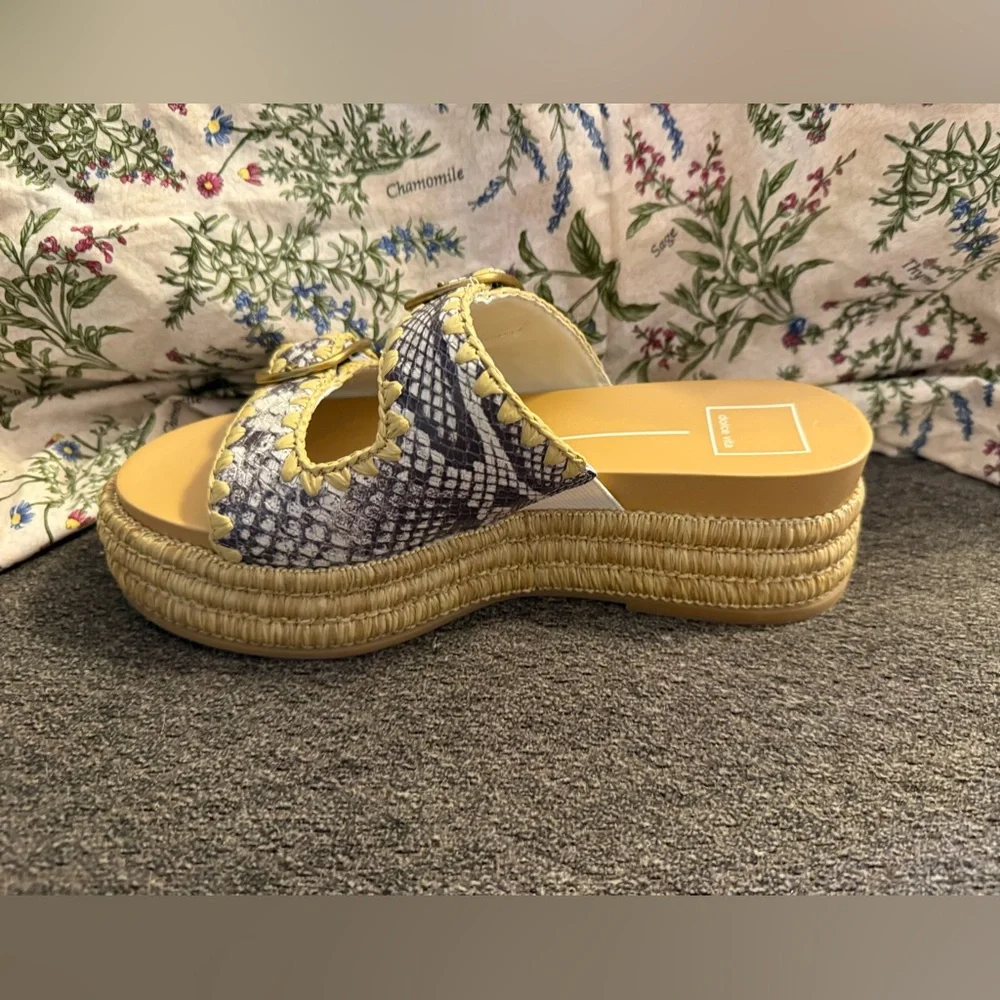 New Dolce Vita Wanika Snake Print Platform Sandals size 7.5 no box - Picture 5 of 9